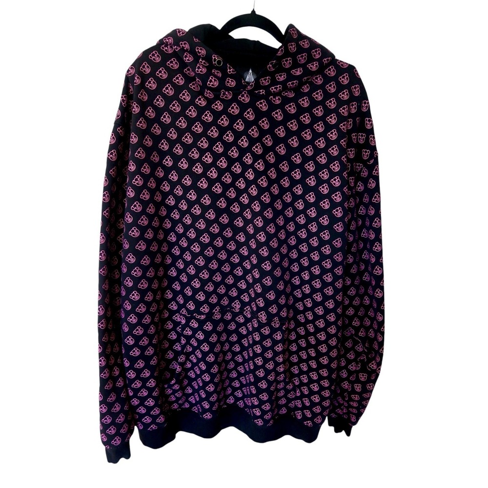 Shane Dawson X Jeffree Star Pink PIG All Over Print Black Hoodie‎ Size 4XL